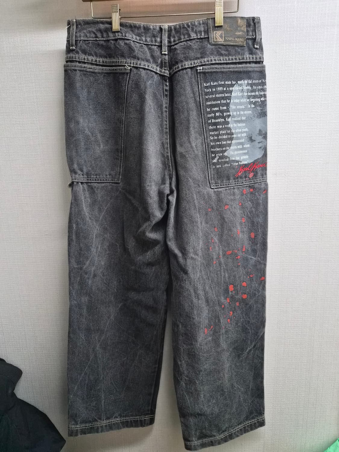 34) KARL KANI 칼카니 올드스쿨 데님 팬츠 팝니다 상품이미지2
