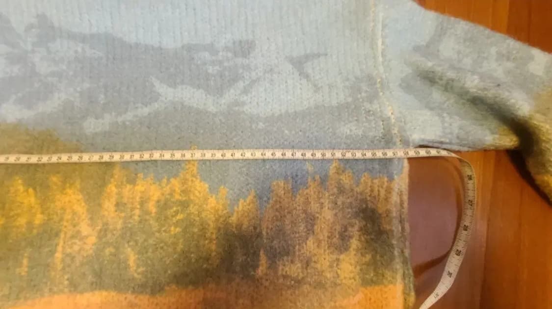 Zara 명화 감성 패턴 니트 상품이미지3