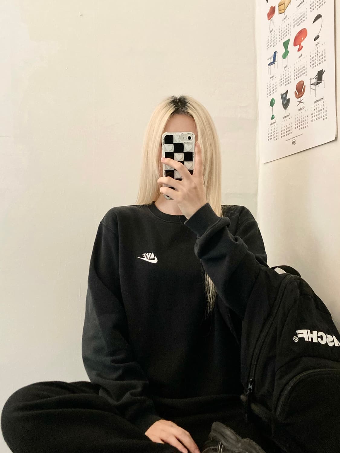 나이키 맨투맨 (검정) 상품이미지1