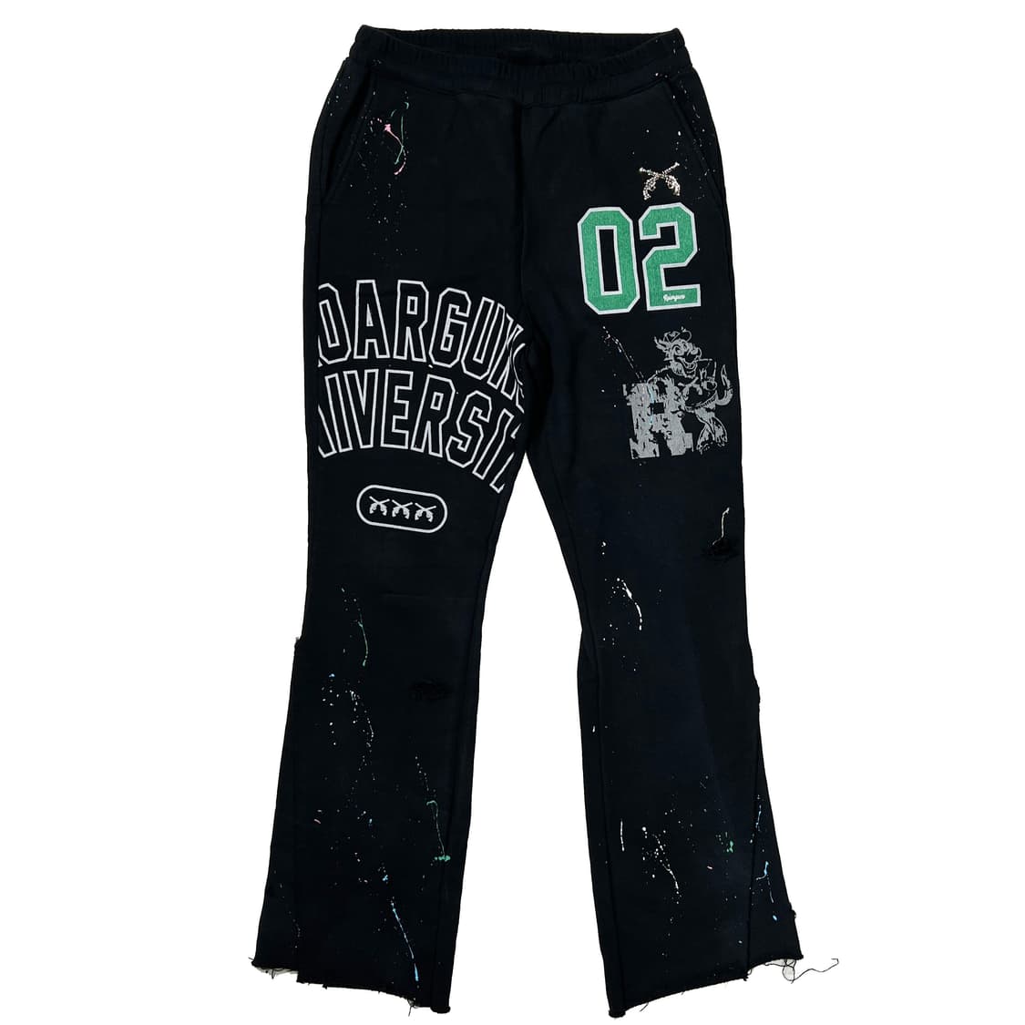 로아건즈 ROARGUNZ 24ss 스플래터 프린팅 플래어 스웻팬츠 (3) 상품이미지2