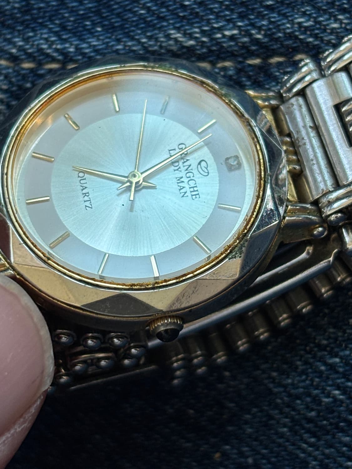 vintage grangche lady man metal watch 상품이미지3