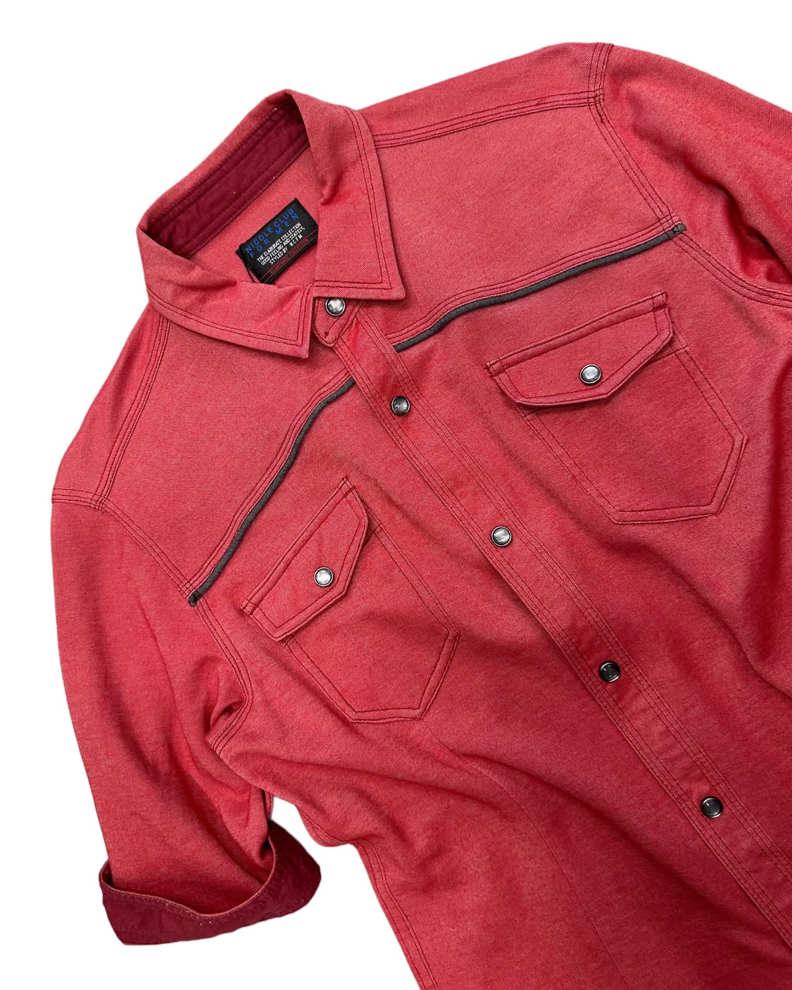 NICOLE CLUB melange red western shirt 상품이미지2