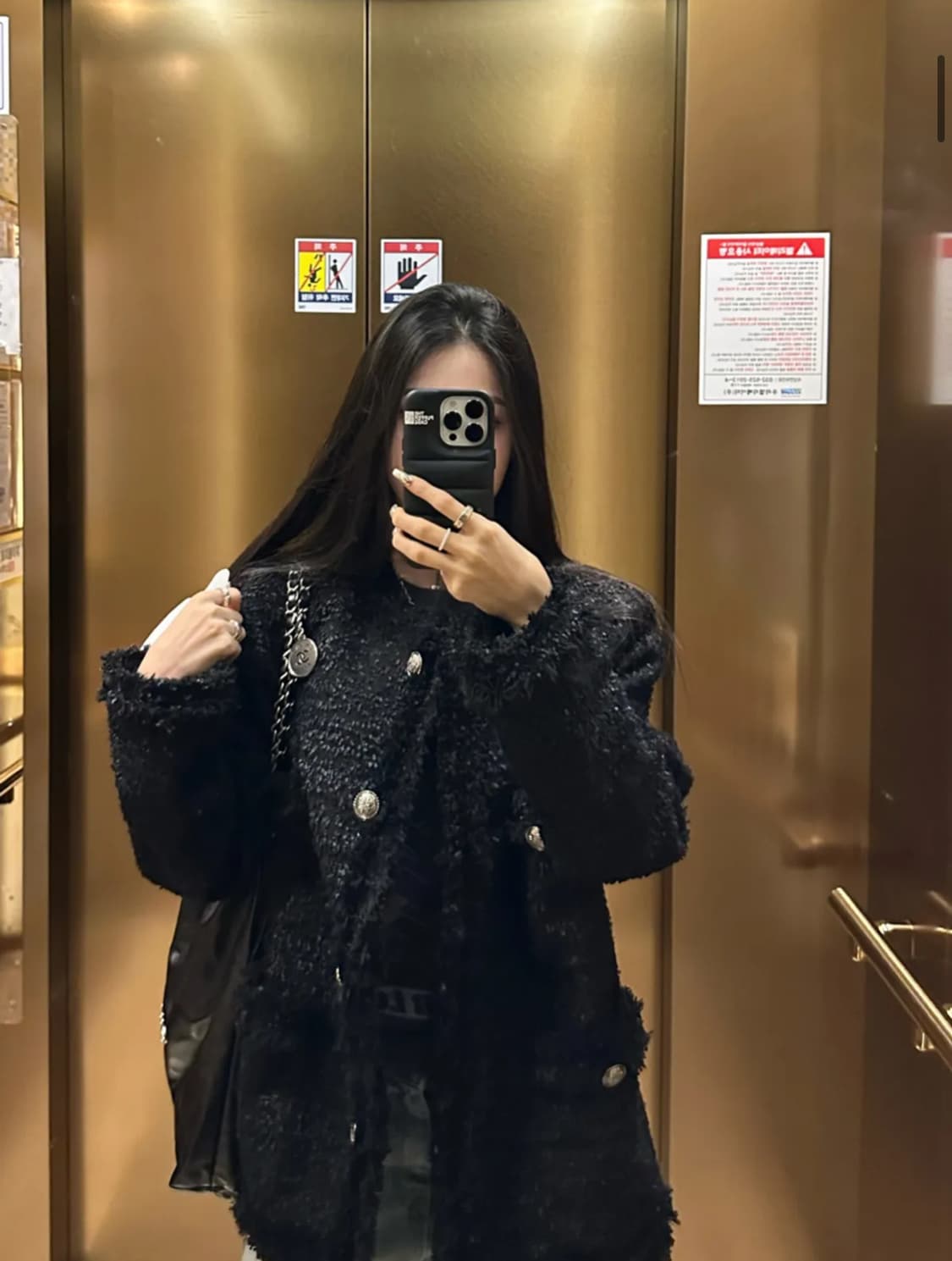 Antique Tweed Jacket (black) 상품이미지2