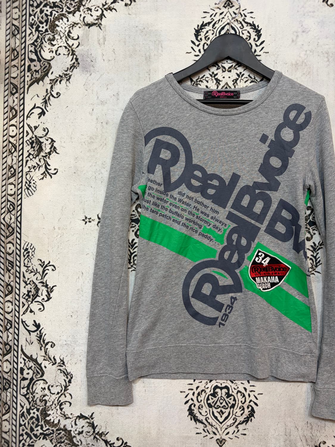 일본빈티지 Real bvoice 프린팅 맨투맨 상품이미지4