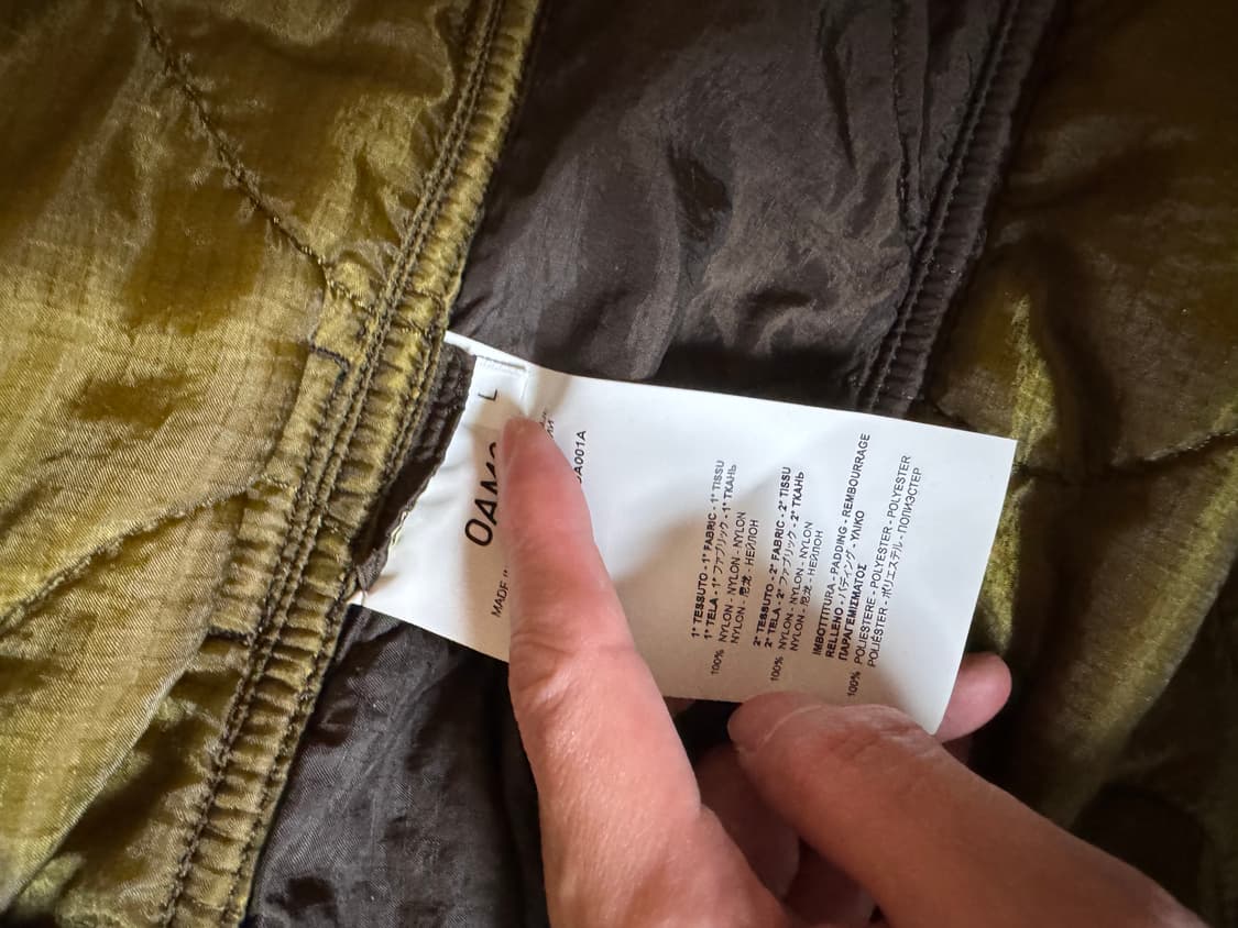 OAMC 리워크 경량패딩 상품이미지3