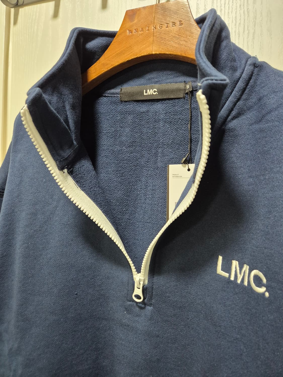 LMC 하프집업 네이비 맨투맨.새상품 상품이미지3