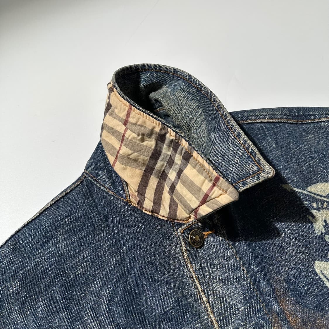 하이드로겐 버버리 패러디 데님 트러커 자켓 상품이미지6