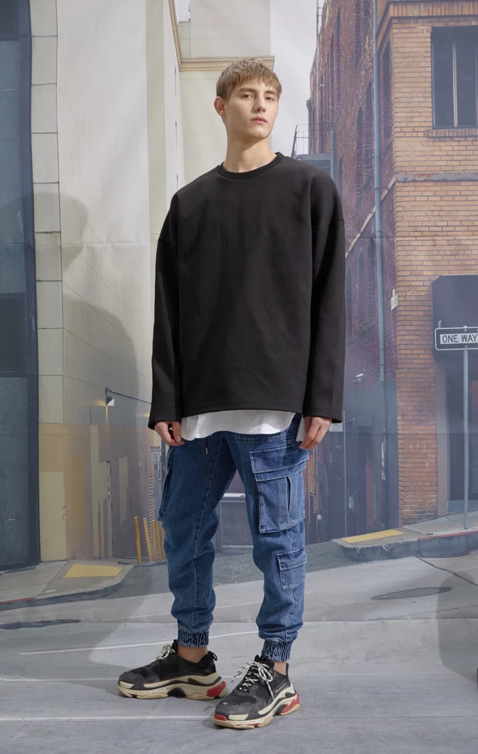 세븐셀라 컴포터블 데님 포켓 카고 조거 상품이미지4