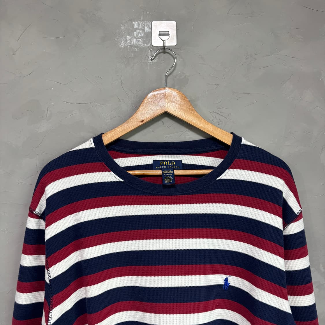 폴로 랄프로렌 스트라이프 와플 롱슬리브 상품이미지2