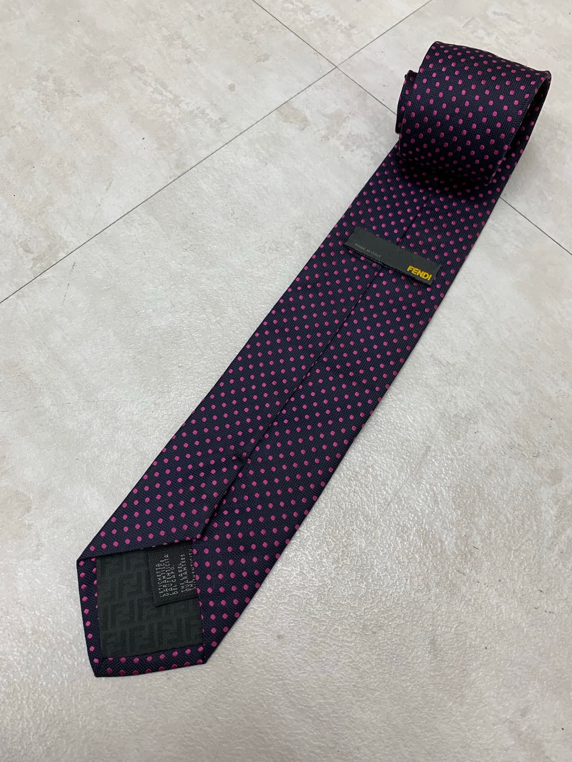 펜디 퍼플 도트 디테일 넥타이 #290 상품이미지3