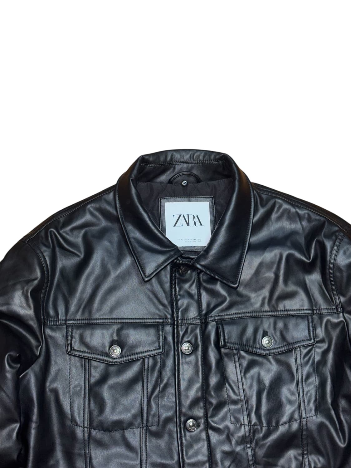 zara 자라 레더 트러커 자켓 상품이미지3