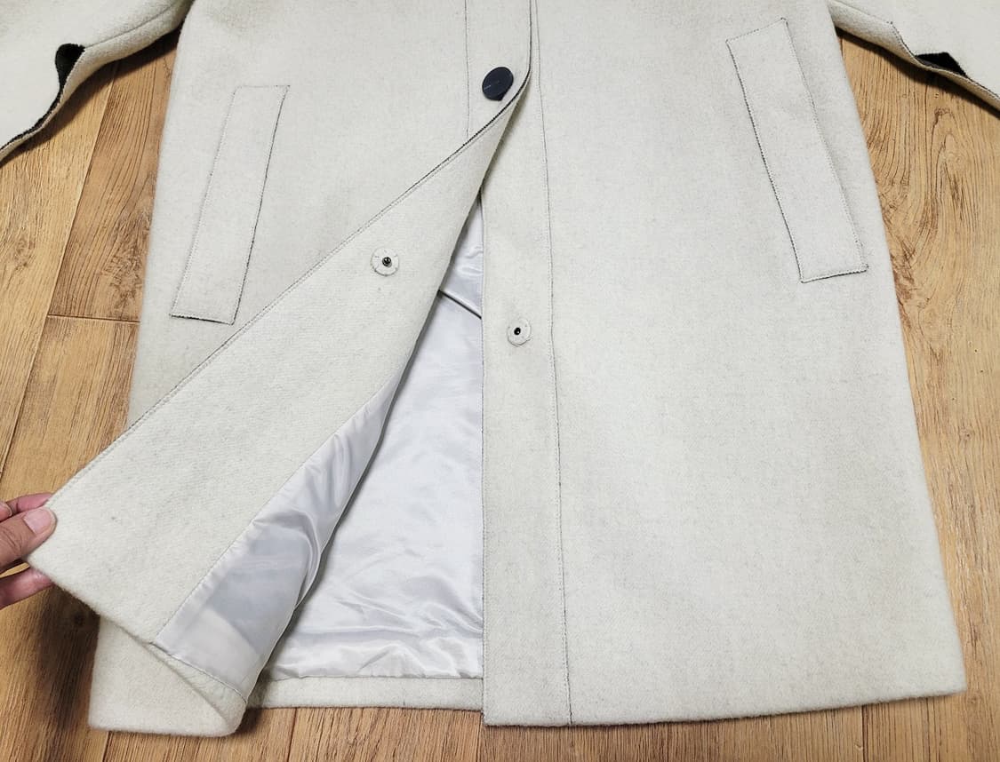 발렌시아(VALENCIA) 밍크넥 포인트 울코트 55-66 새상품 상품이미지5