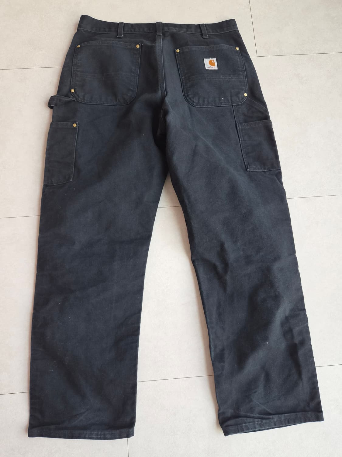 칼하트 B01 더블니 블랙 34x30 황금사이즈 상품이미지2