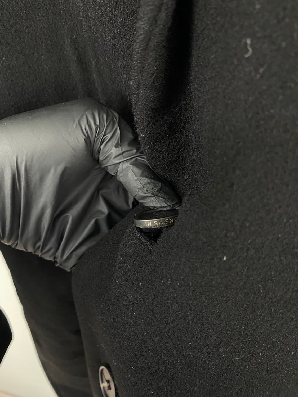 인사일런스 울 캐시미어 싱글코트 L 상품이미지4