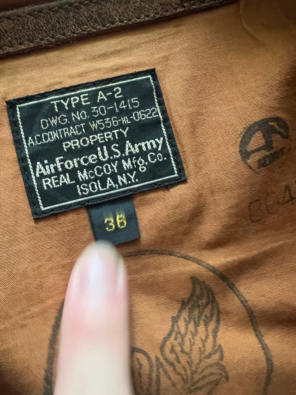 The Real McCoy's a-2 jacket(36) 상품이미지4