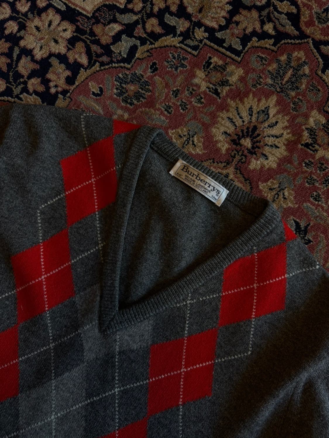 버버리 스코티쉬 아가일 니트 105 상품이미지5