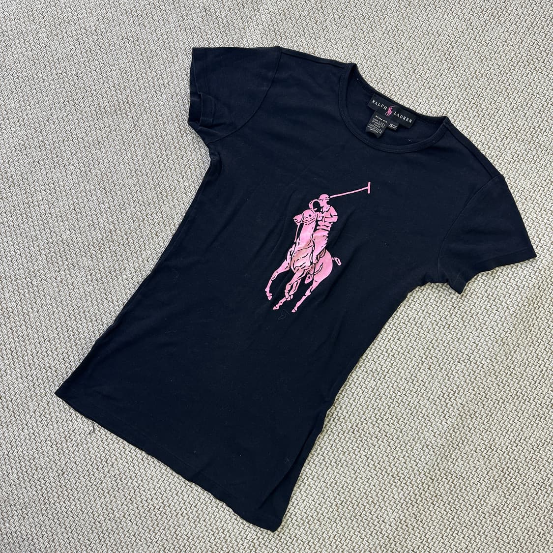 XS 랄프로렌 핑크 포니 티셔츠 0410D 상품이미지1