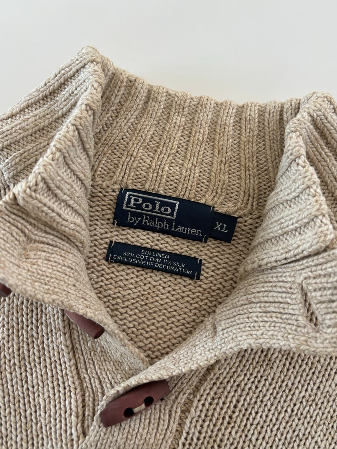 폴로랄프로렌 성조기 베이지 토글 버튼 니트 상품이미지8