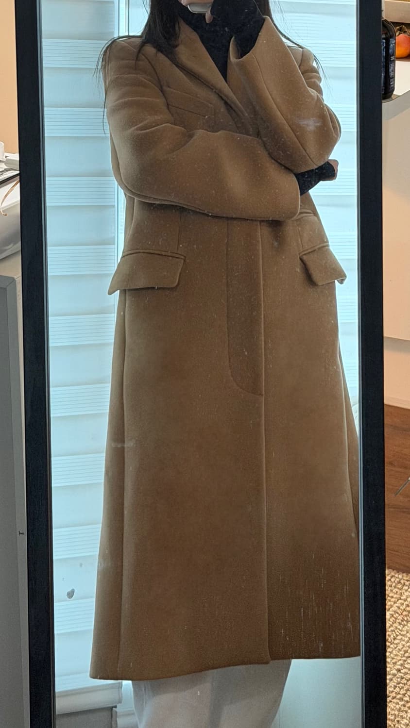 아크네 스튜디오 우먼즈 가렛 카멜 코트 상품이미지3