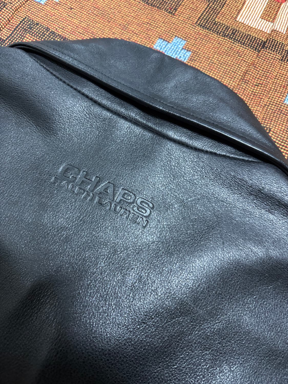 L) 챕스 랄프로렌 레더 카코트 올드갭카코트 상품이미지10