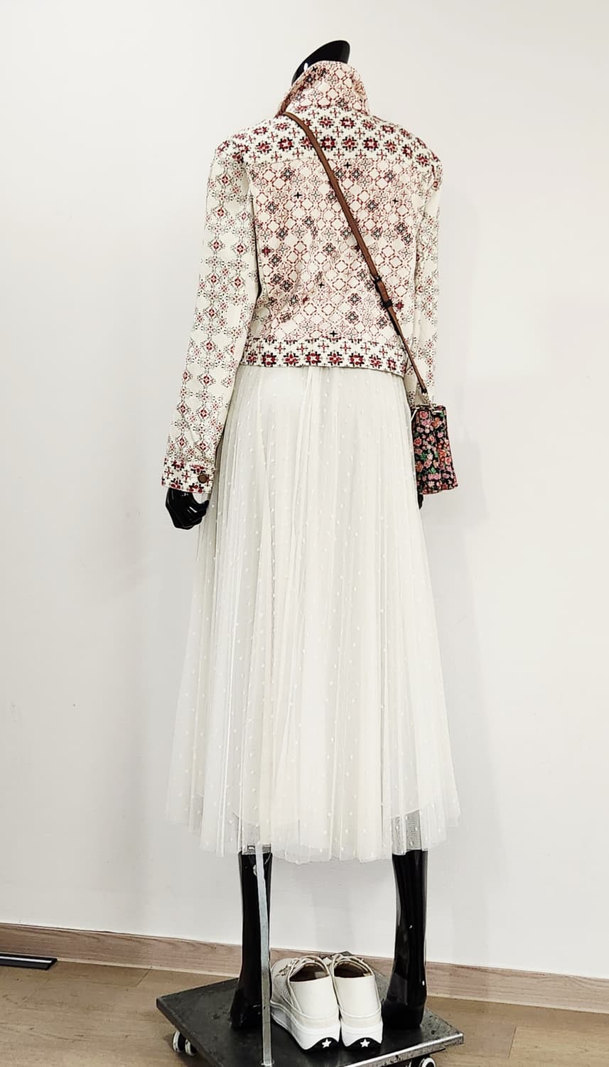 패턴 데님 자켓  상품이미지6