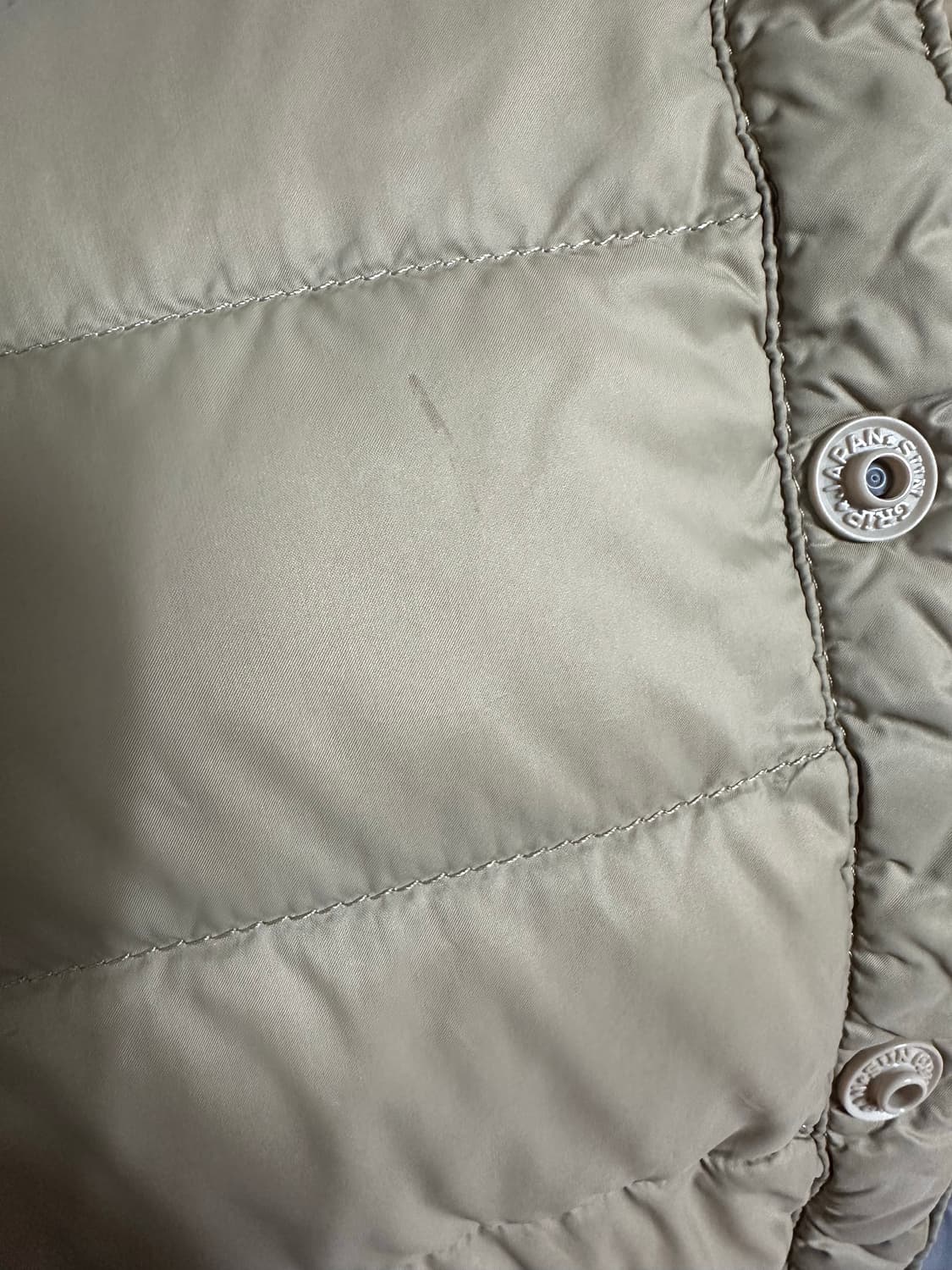 단톤 경량패딩 샌드 베이지 34(xs) 상품이미지5