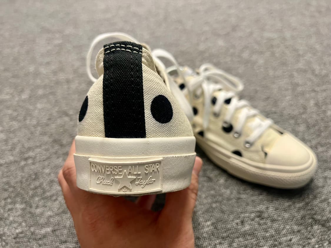 [280] 꼼데가르송 X 컨버스 척테일러 도트 아이보리 상품이미지4