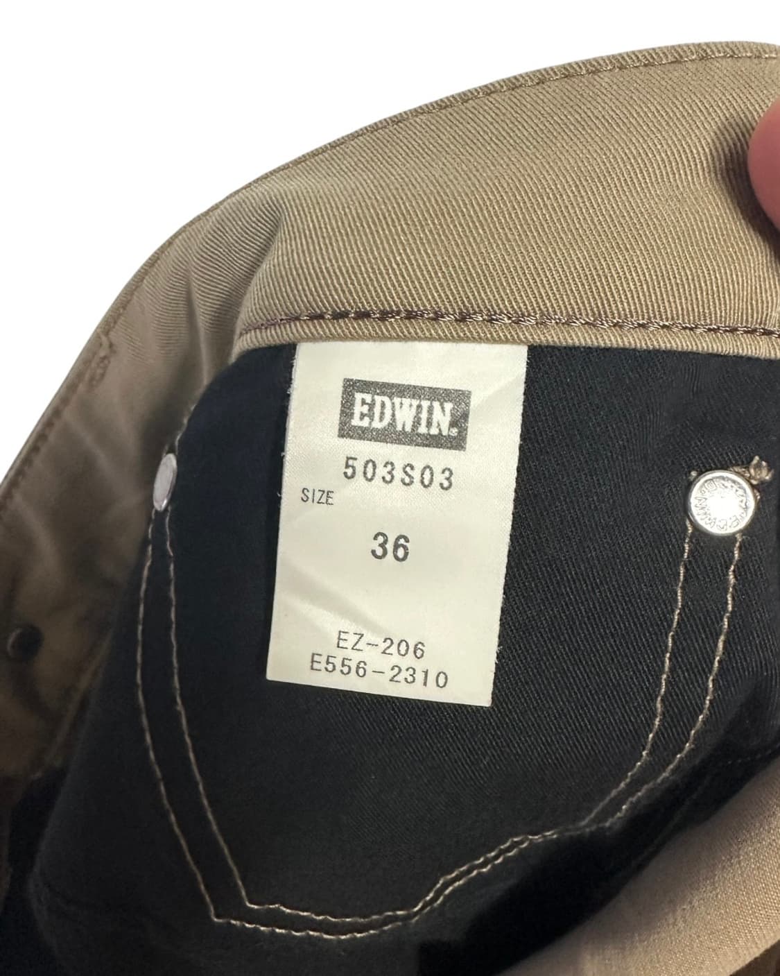 에드윈(EDWIN) 503 베이지 스트레이트 치노팬츠 made japan 상품이미지8