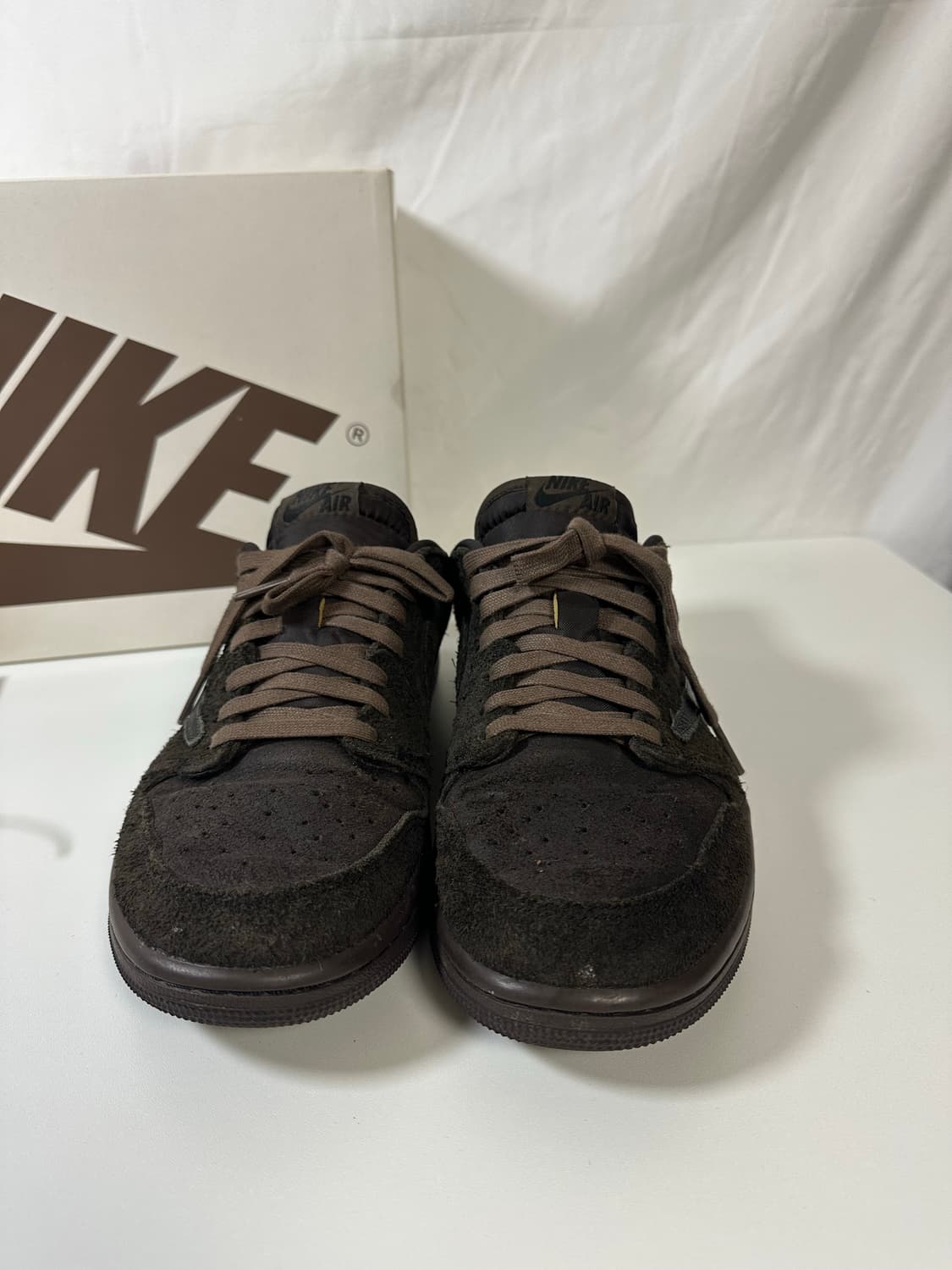 나이키 조던1X스캇 벨벳 브라운 (265) 상품이미지2