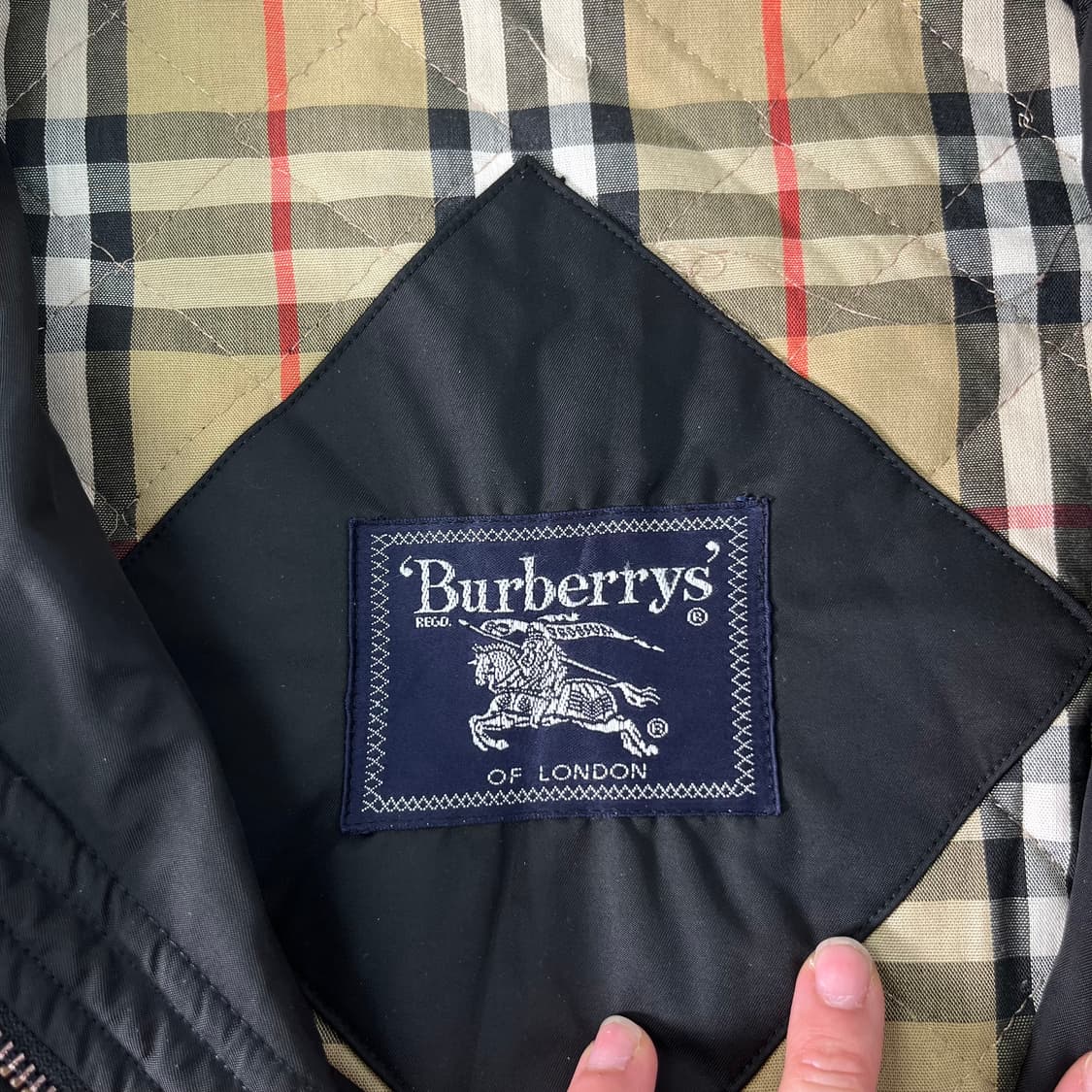 100 버버리 90s 누빔 코치 자켓 상품이미지2