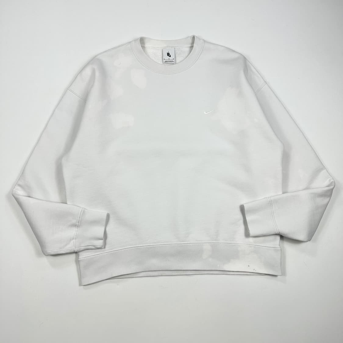 나이키 NRG 타이다이 헤비 코튼 화이트 맨투맨 (XL) 상품이미지2