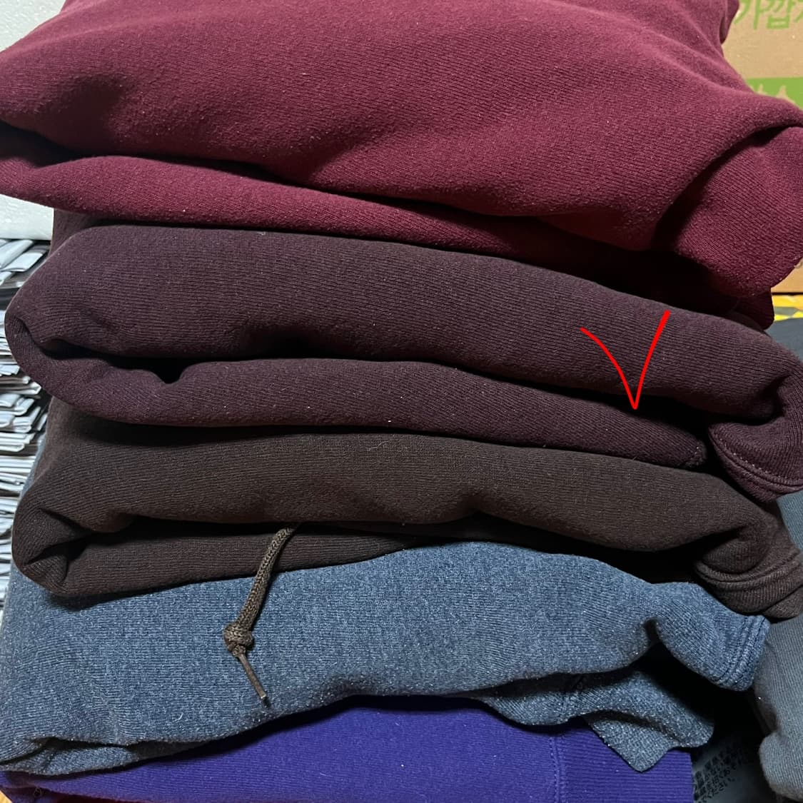 [XL] 00s 빈티지 러셀 후드집업 버건디 브라운 상품이미지6