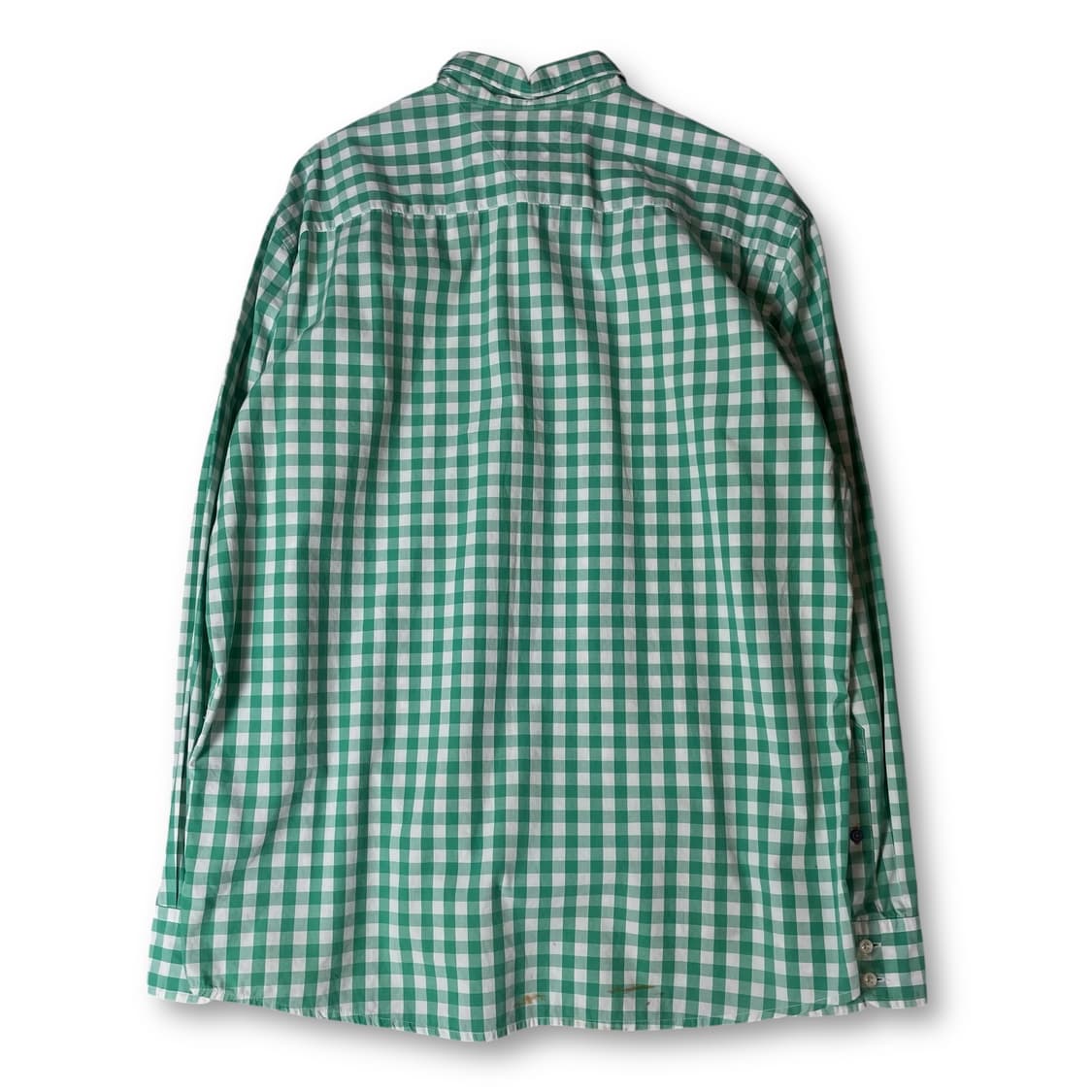  타미힐피거 미니자수 그린 체크 패턴 긴팔 셔츠 빈티지핏 XL 상품이미지2