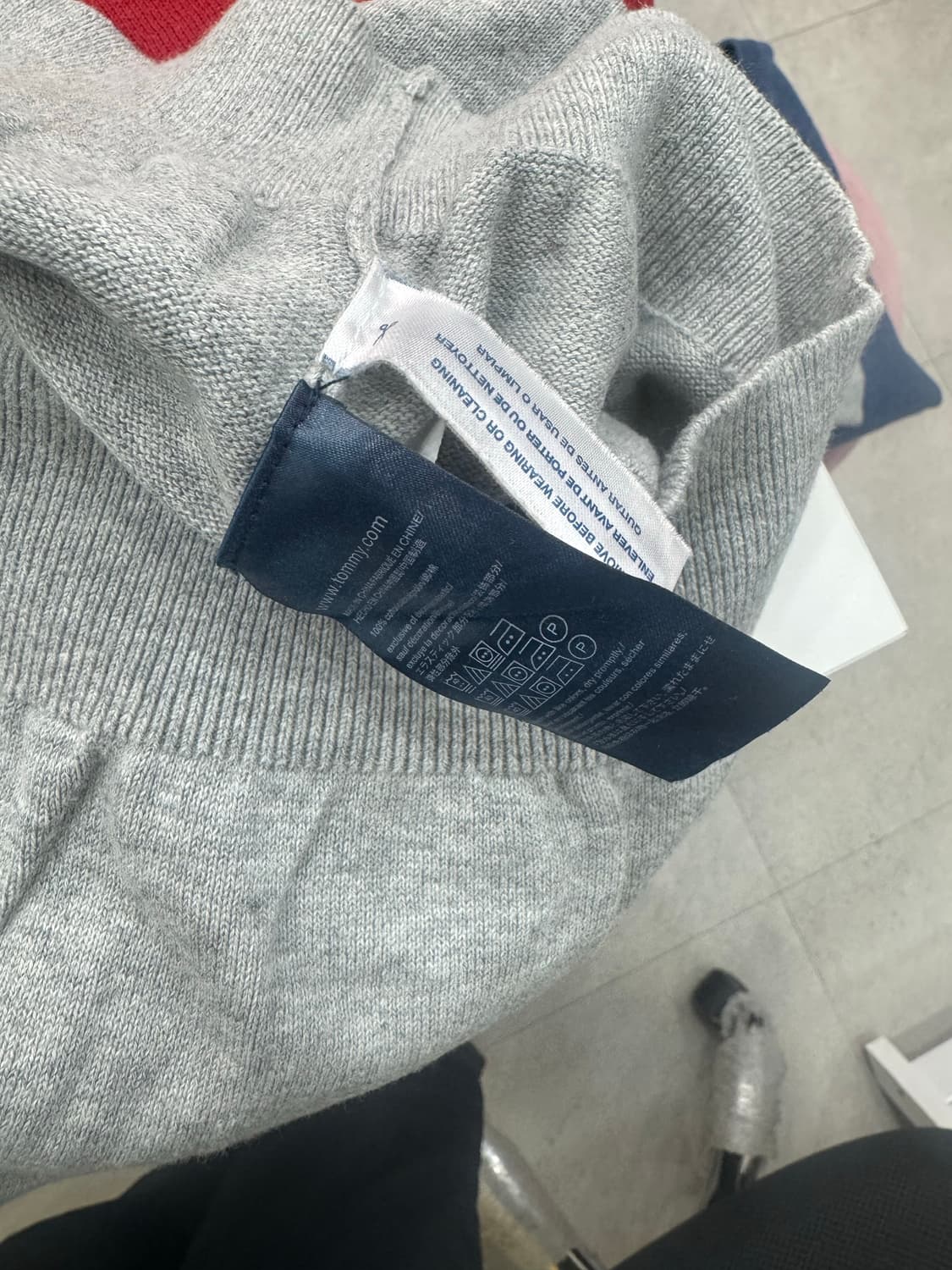 타미힐피거 빅로고 블록니트 상품이미지3