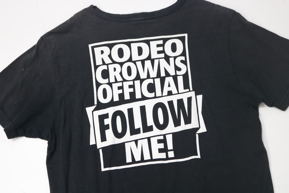 챔피온 x 로데오 크라운즈 협업 박스로고 블랙 반팔 티셔츠 (L) 상품이미지8