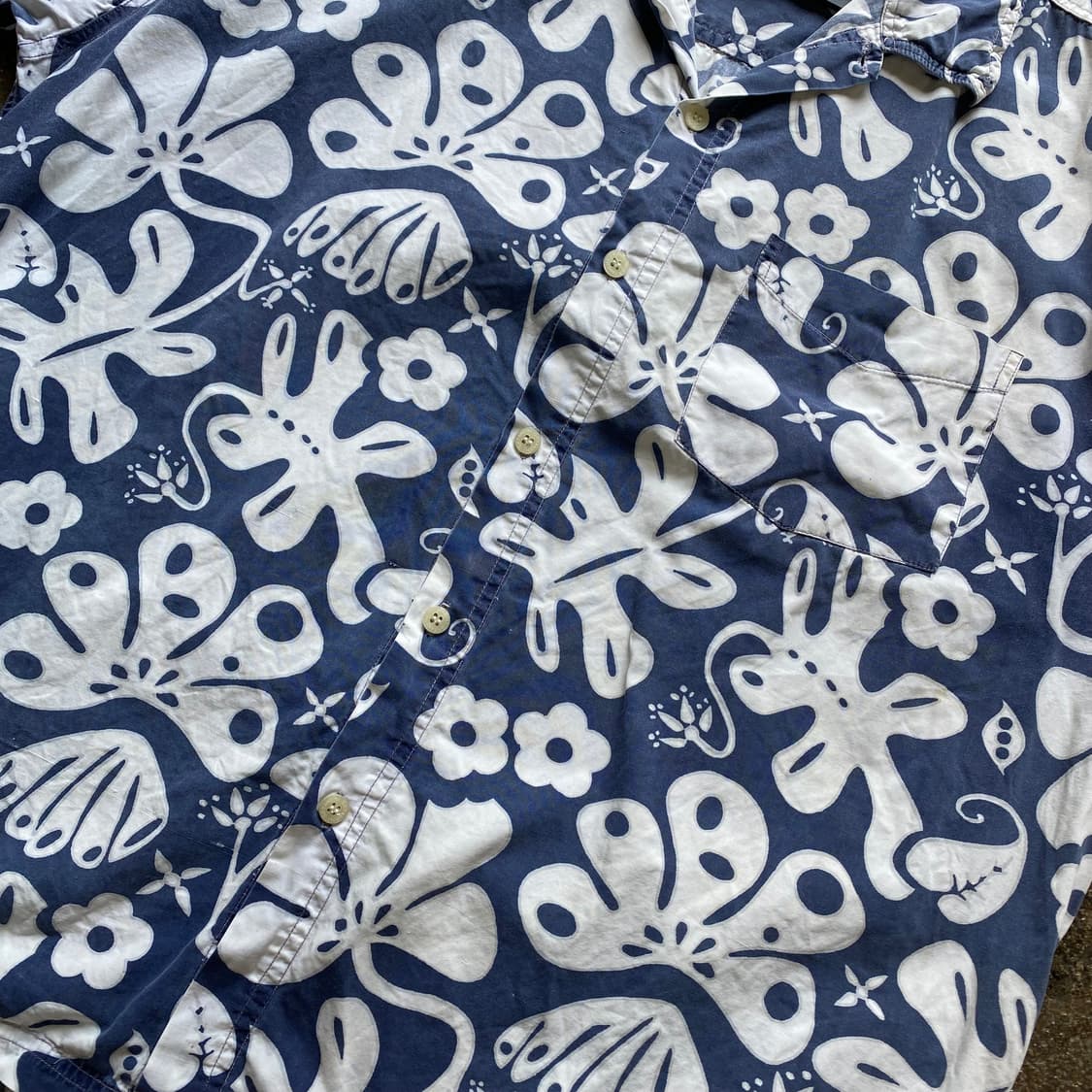 빈티지 하와이안 반팔 셔츠 남방 플라워 상품이미지3