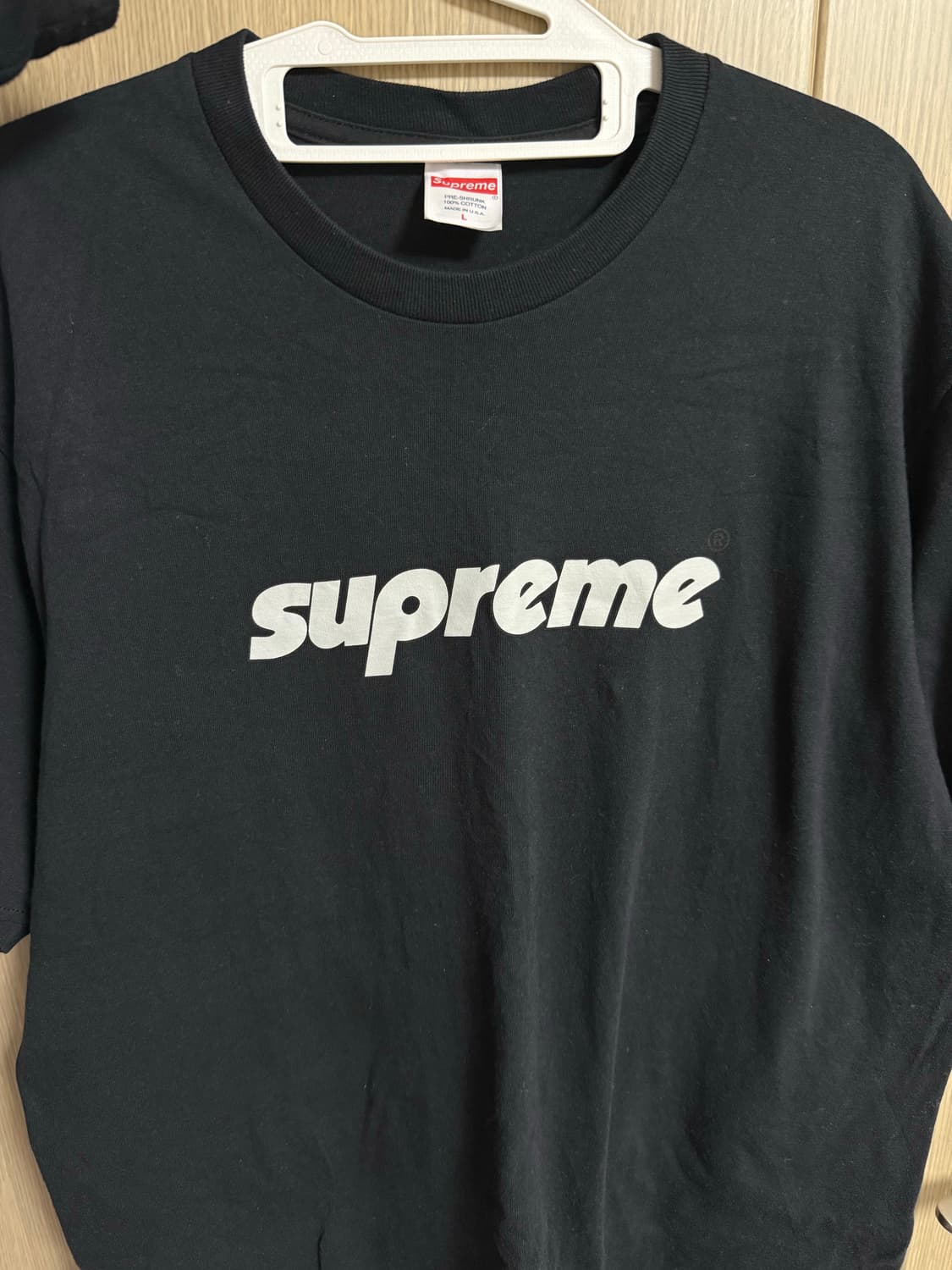 24ss 슈프림 핀라인 티셔츠 블랙  상품이미지1