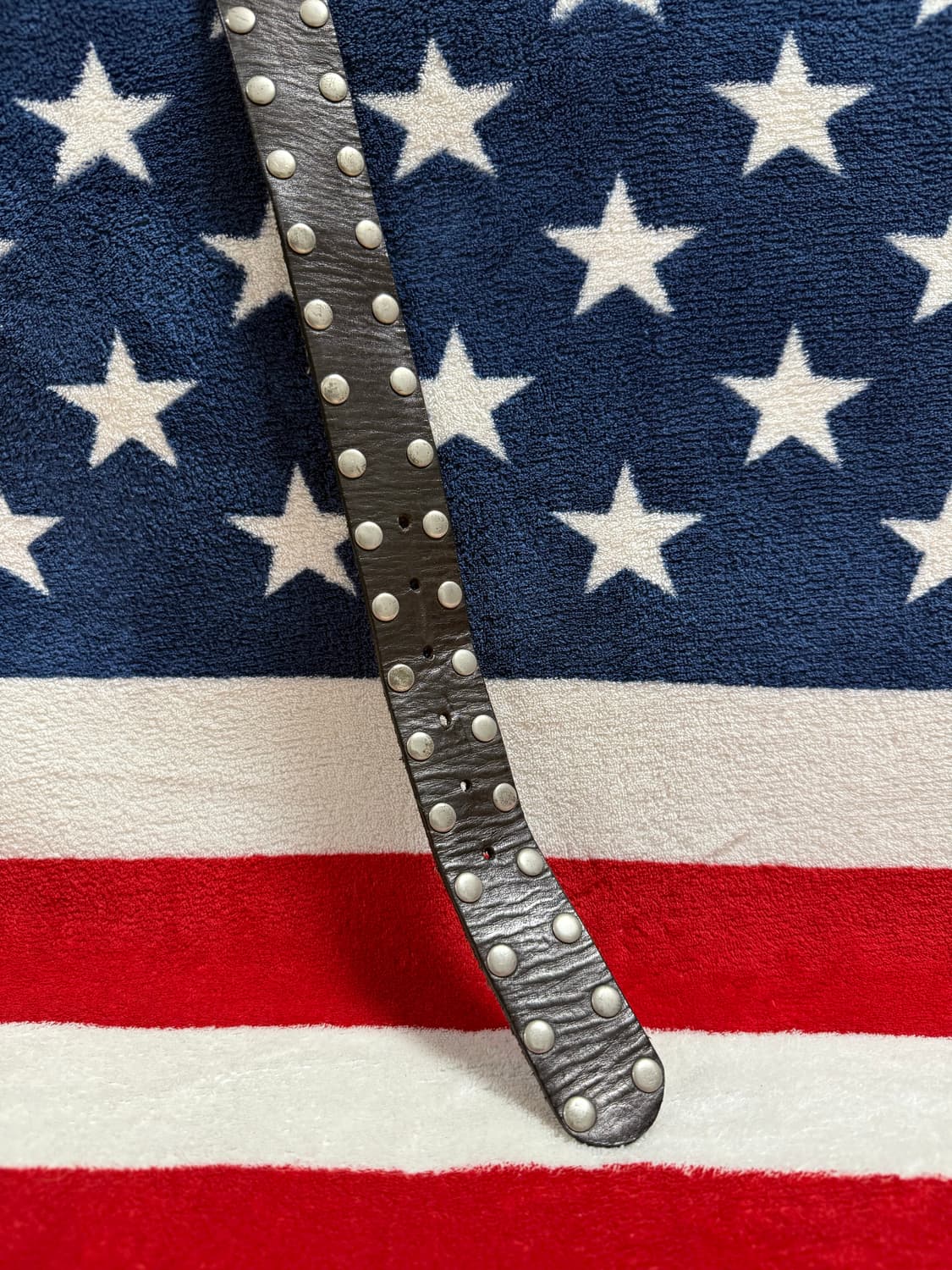 게스 빈티지레더벨트 Guess stud leather belt  리얼레더 상품이미지4