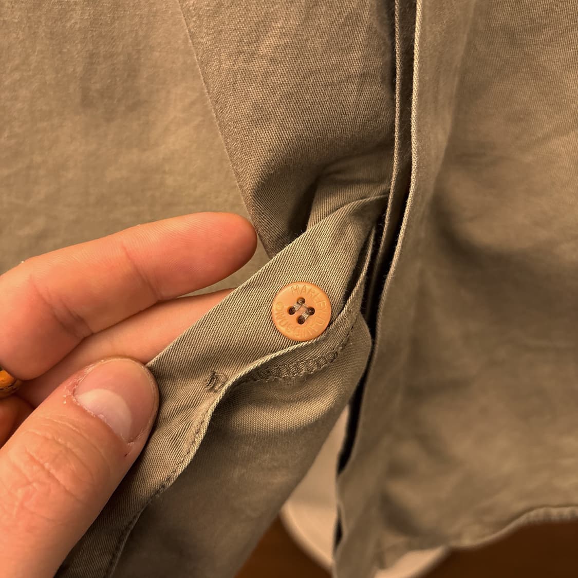 90s 할리데이비슨 러기드 이너포켓 코튼 워크셔츠 N963 상품이미지6