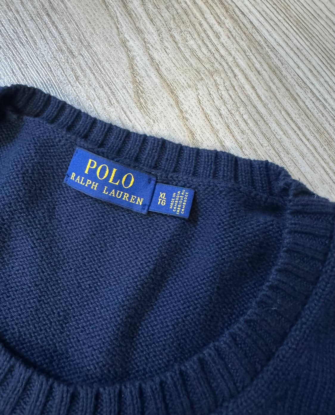 폴로 네이비 니트 XL 상품이미지5