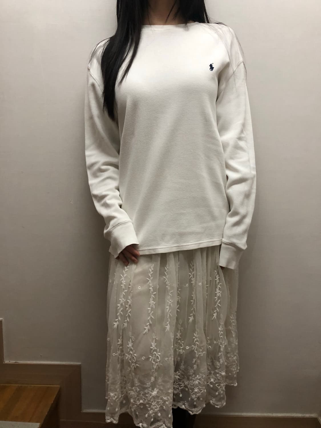 빈티지 폴로 화이트 와플 티셔츠 상품이미지8