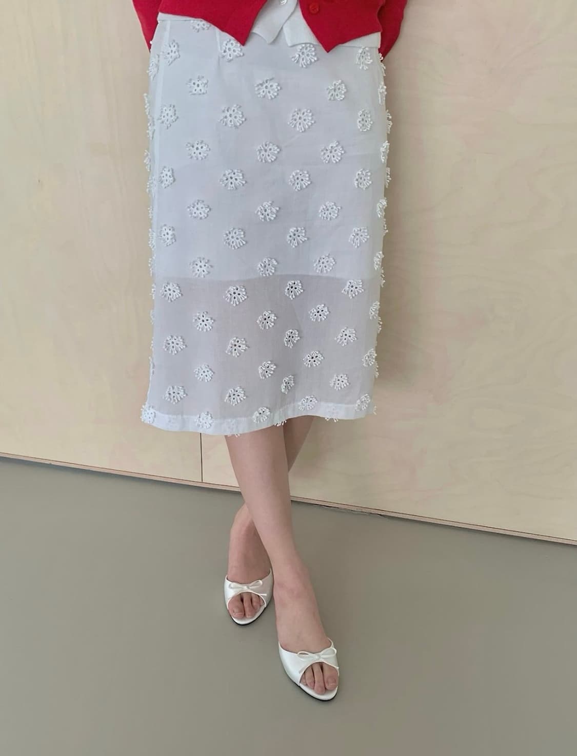새틴 웨지 리본 뮬 슬리퍼 3cm (4color) 상품이미지9
