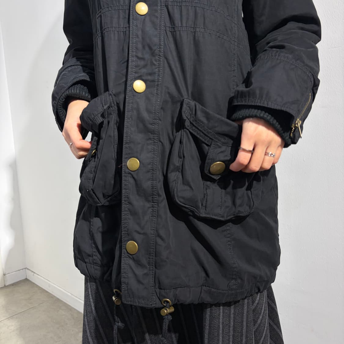 Colza 검정 야상 자켓 상품이미지2