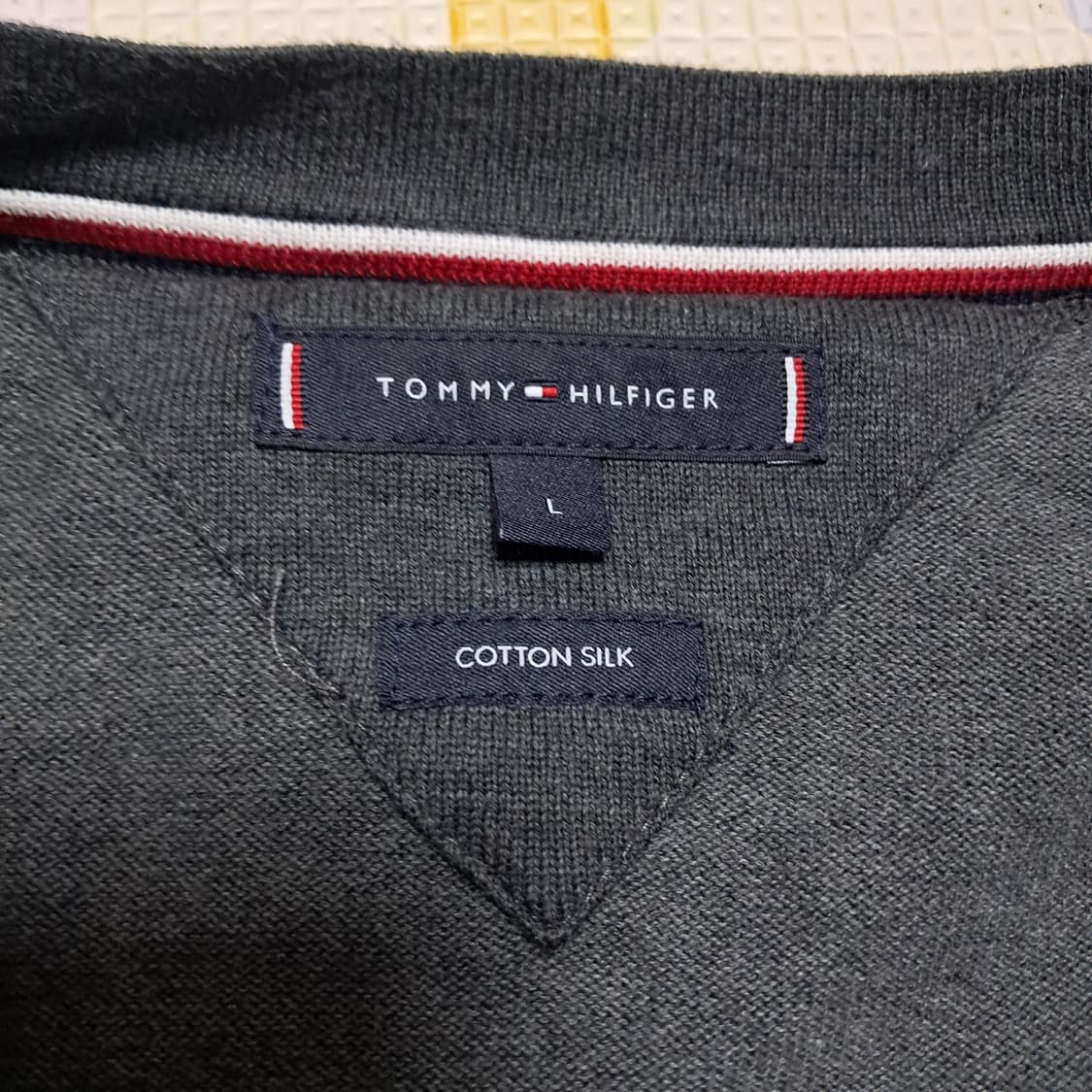타미힐피거 남성 가디건 (면+실크혼방)L사이즈 상태최상 상품이미지7