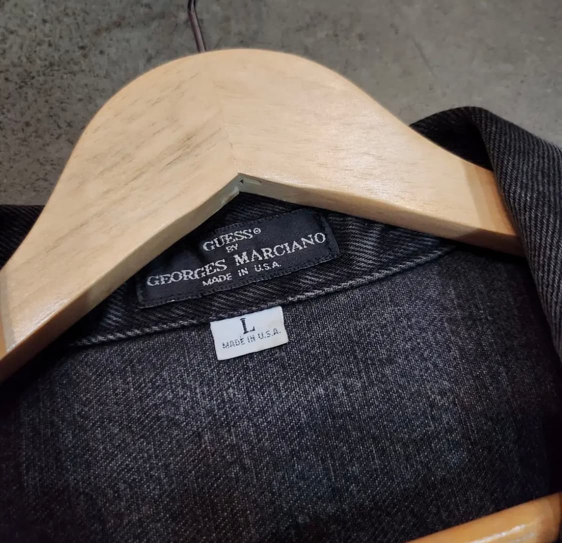 [US] 80s Guess Georges Marciano 데님 크롭 자켓 상품이미지4
