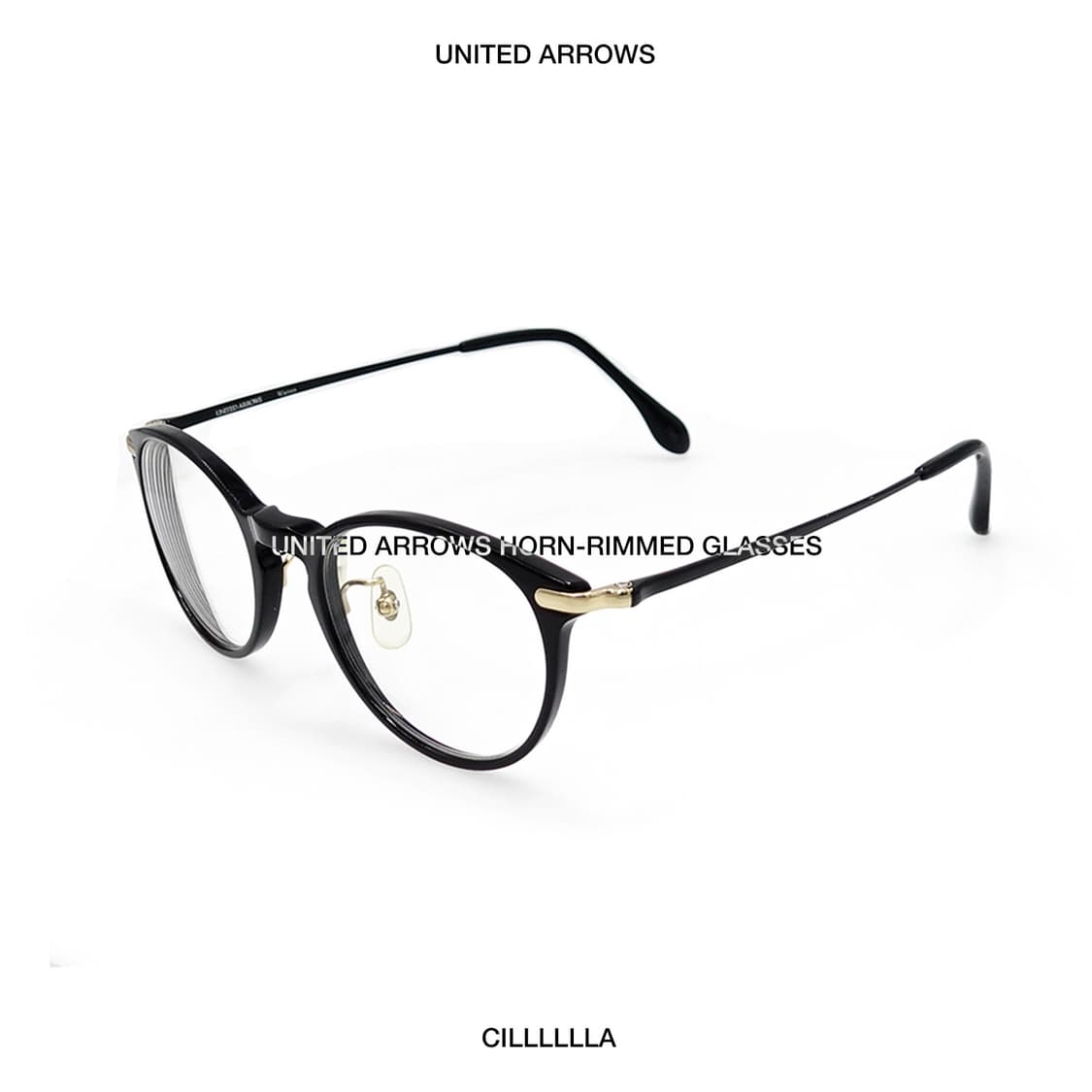 UNITED ARROWS 유나이티드 애로우즈 뿔테 안경 (케이스 포함) 상품이미지1