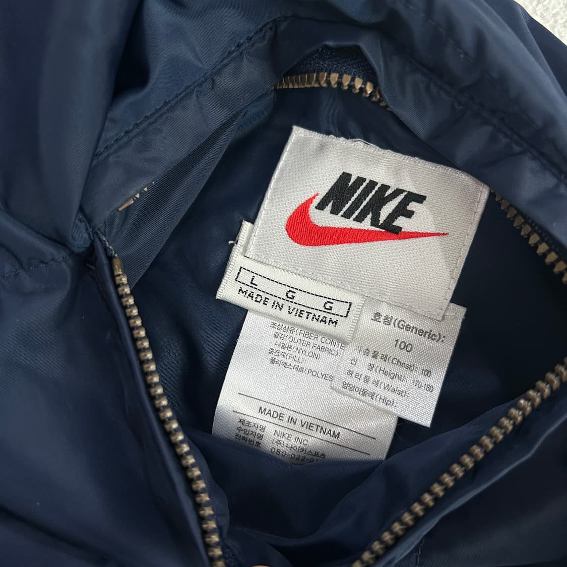 나이키 퀄팅 블루종 네이비 자켓 상품이미지3