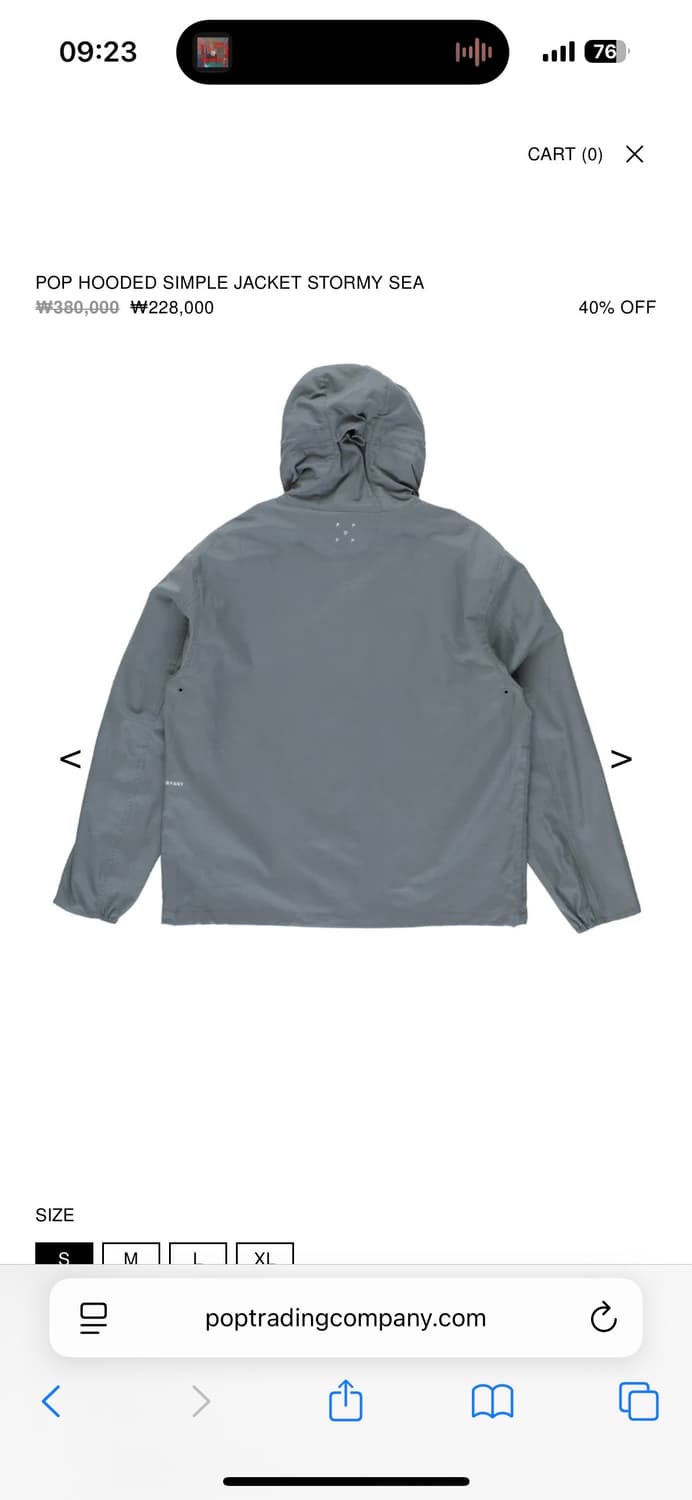 팝트레이딩컴퍼니 후드자켓 stromy sea 상품이미지2
