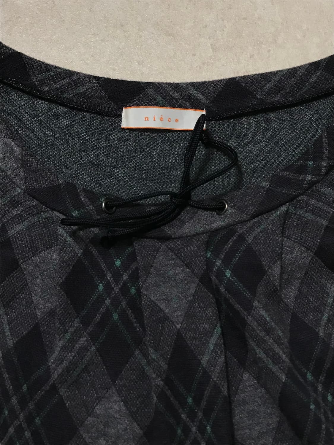 빈티지 체크 롱티셔츠 슈가슈가룬깔시 상품이미지6