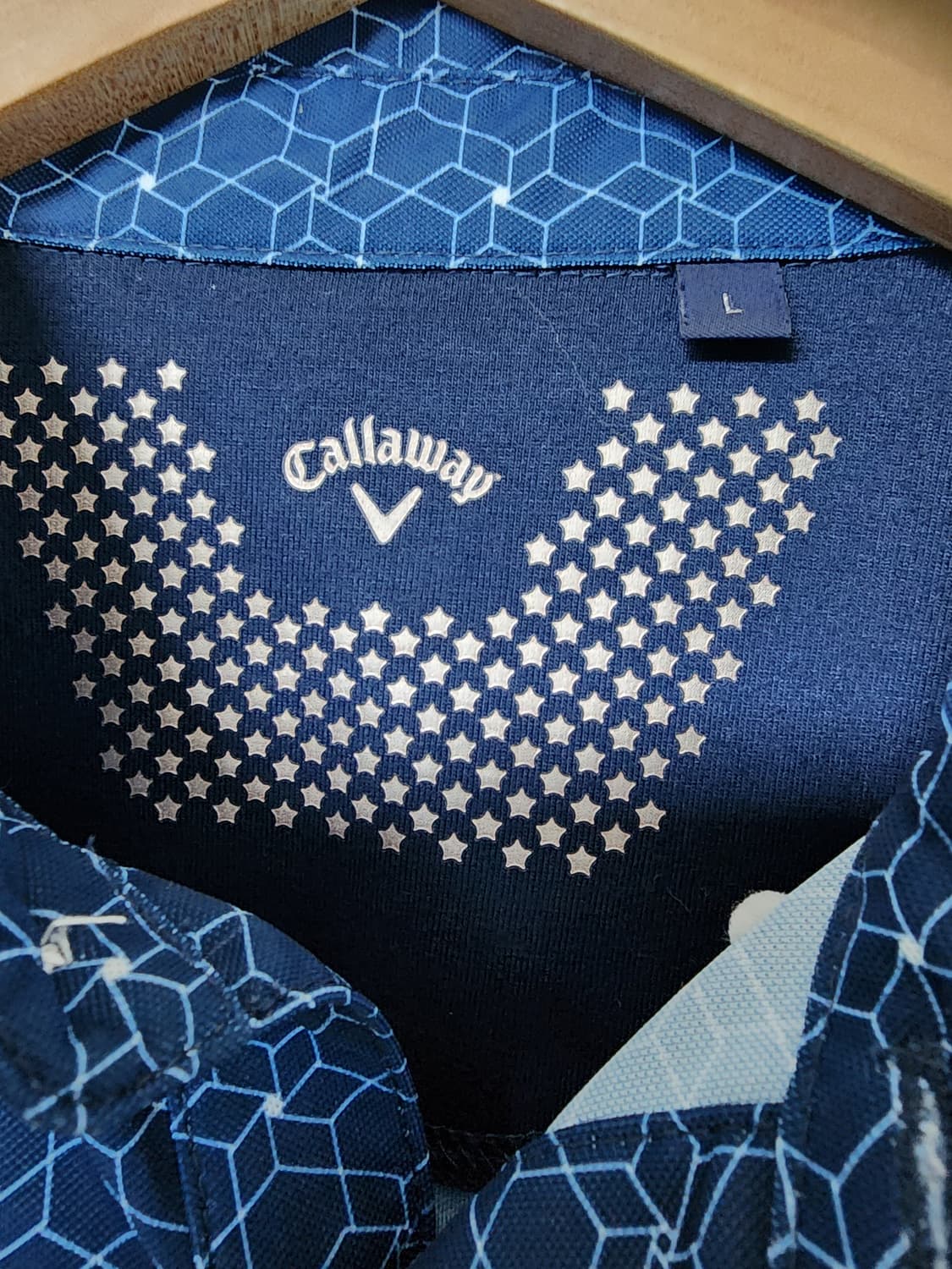 캘러웨이 블루 패턴 반팔 카라티 상품이미지9